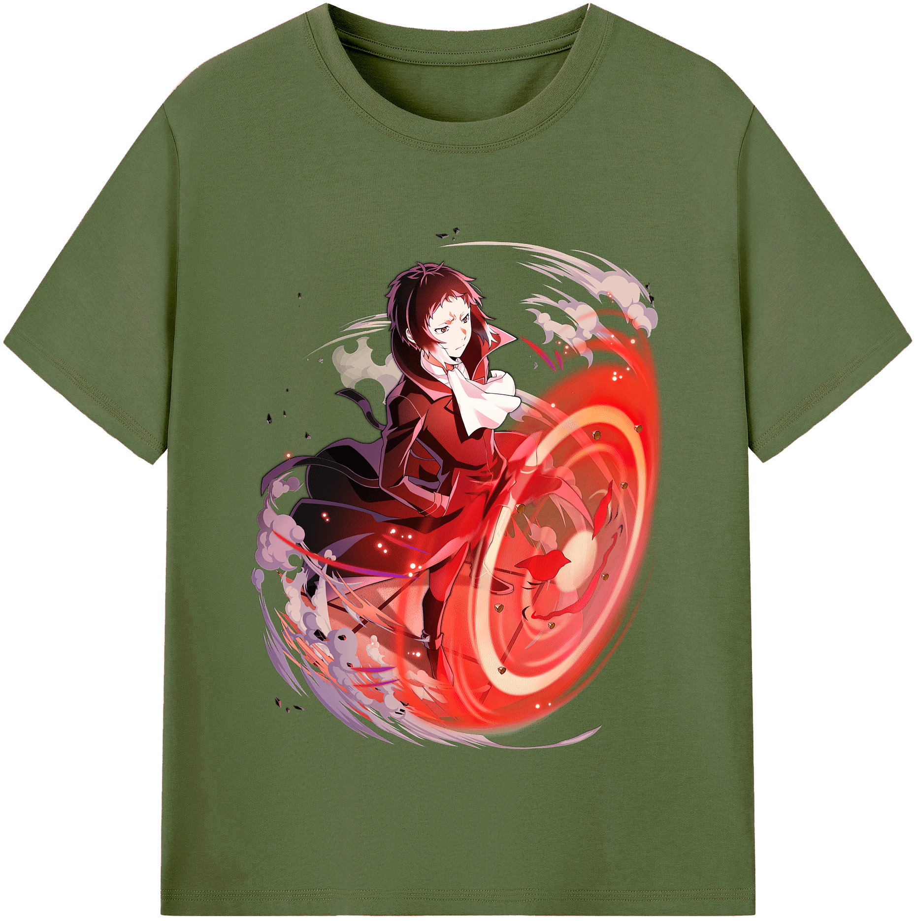 （画像用） 文豪ストレイドッグス Bungo Stray Dogs 綿100％半袖Tシャツ（フロントプリント）